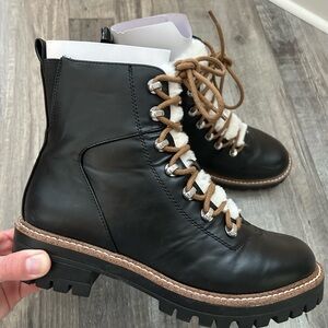 a new day Black and Tan Lace-Up Boots